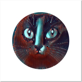 Bright-Eyed mycat, revolution for cats Posters and Art